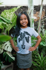 KEIKI KALO BUNCH GRAY T-SHIRT Shirts Hawaii's Finest XX-SMALL 