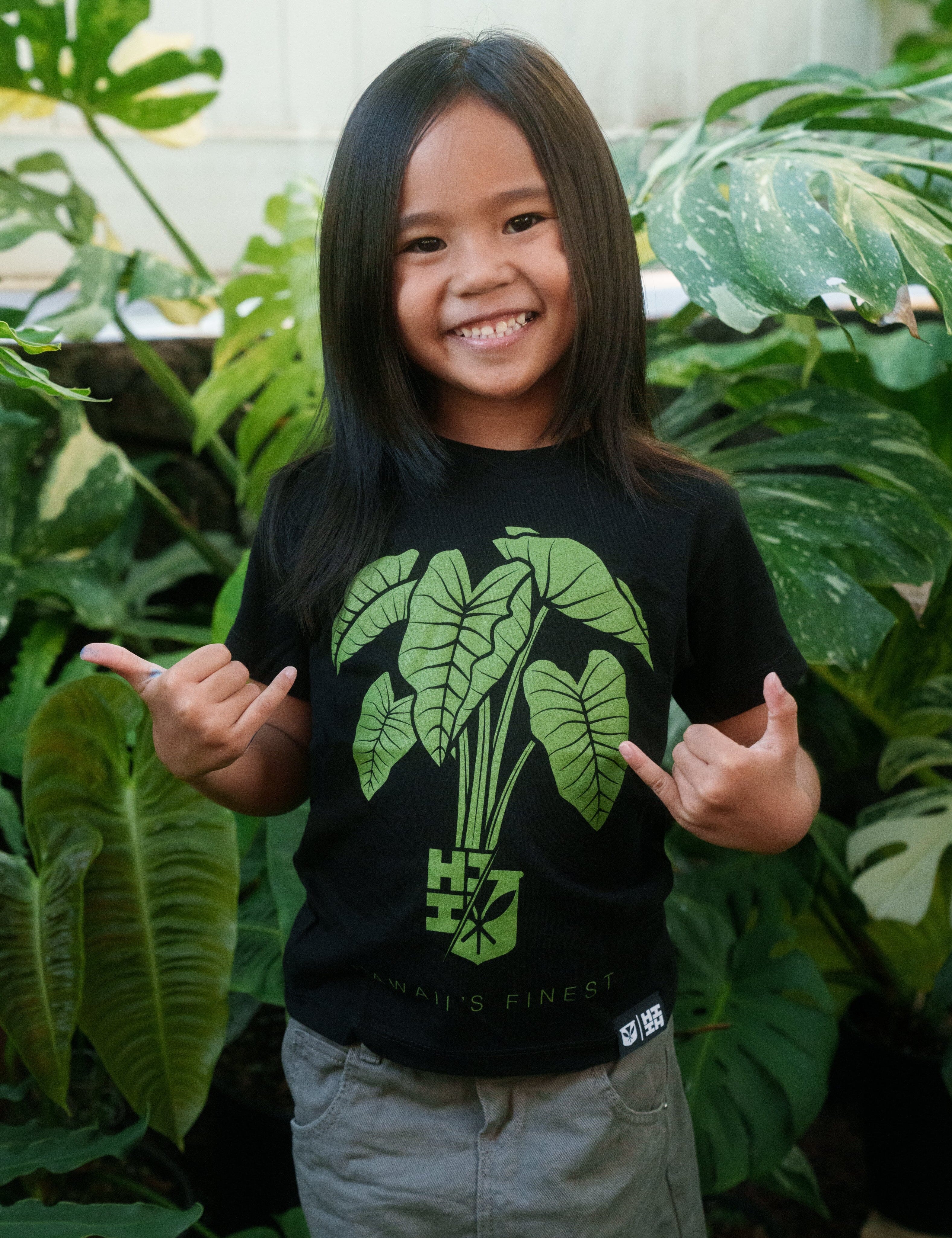 KEIKI KALO BUNCH GREEN T-SHIRT Shirts Hawaii's Finest 