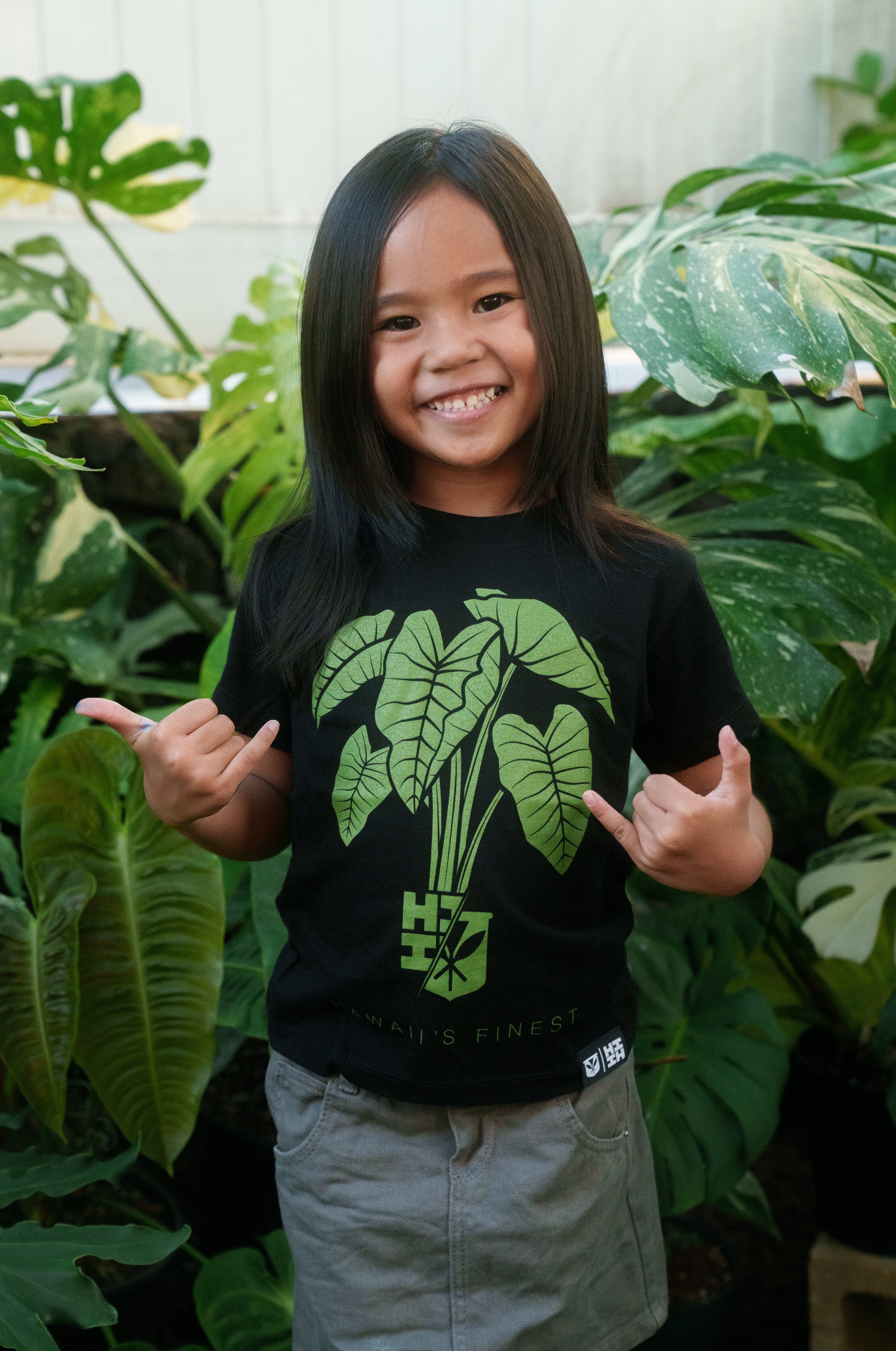 KEIKI KALO BUNCH GREEN T-SHIRT Shirts Hawaii's Finest 