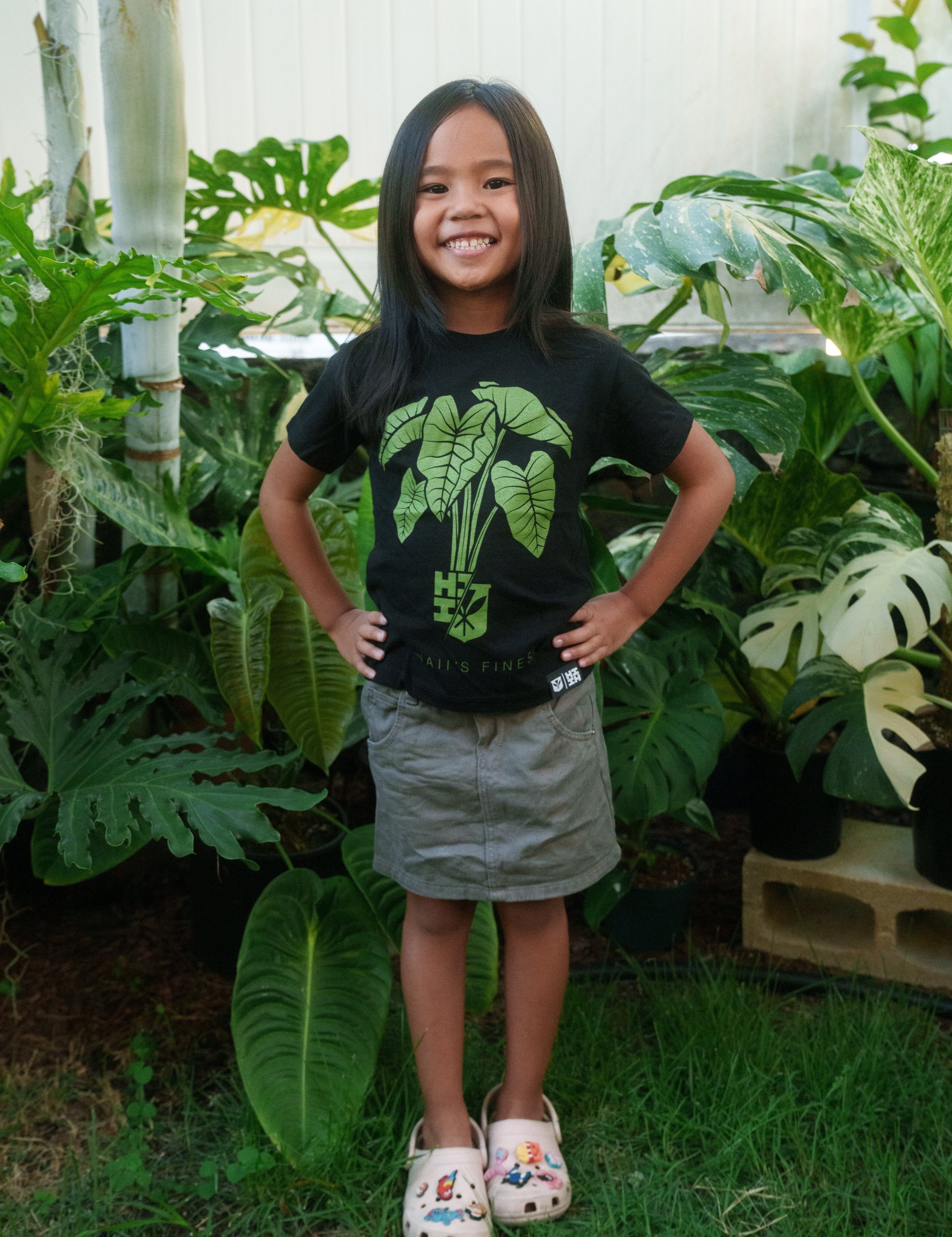 KEIKI KALO BUNCH GREEN T-SHIRT Shirts Hawaii's Finest XX-SMALL 