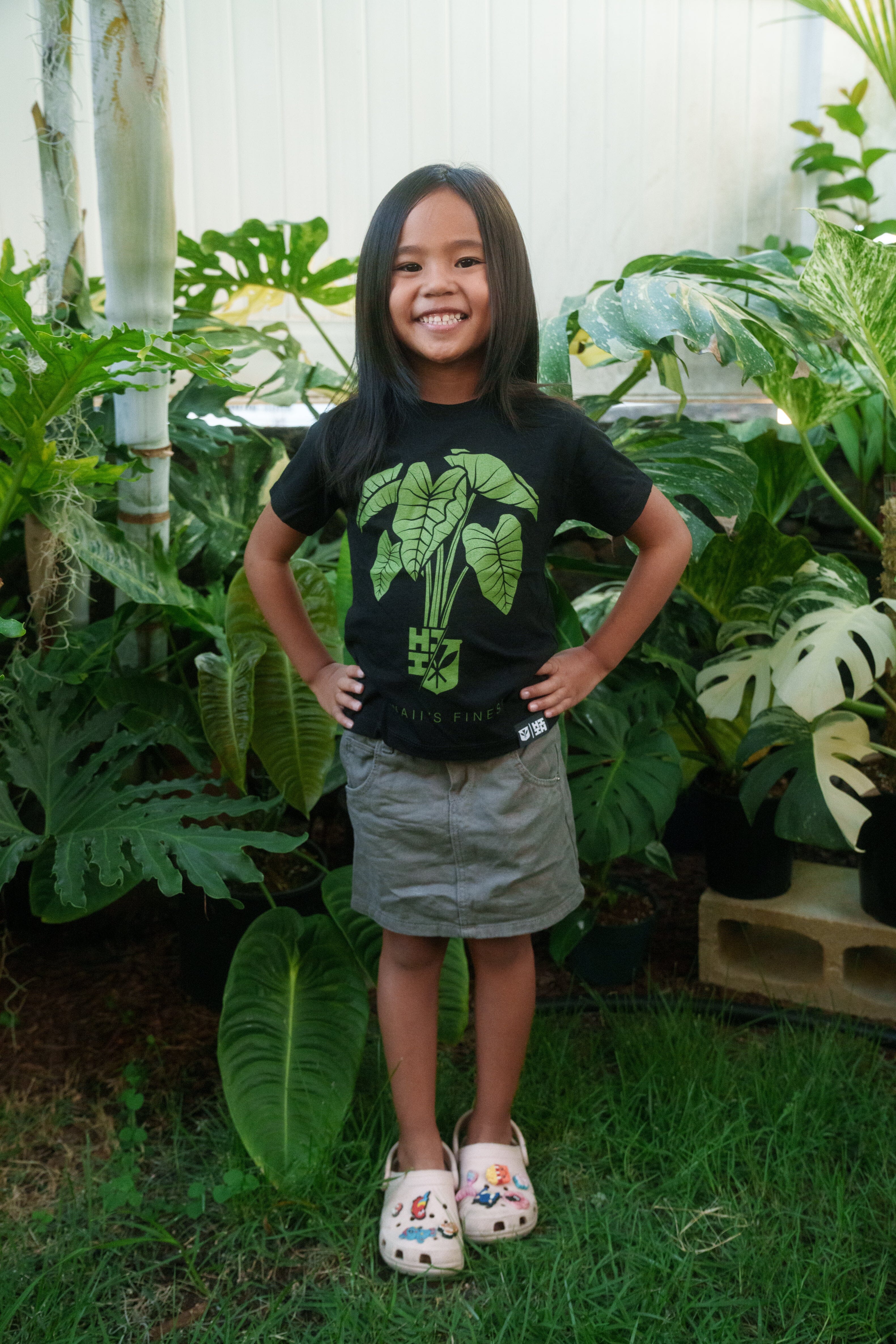 KEIKI KALO BUNCH GREEN T-SHIRT Shirts Hawaii's Finest XX-SMALL 