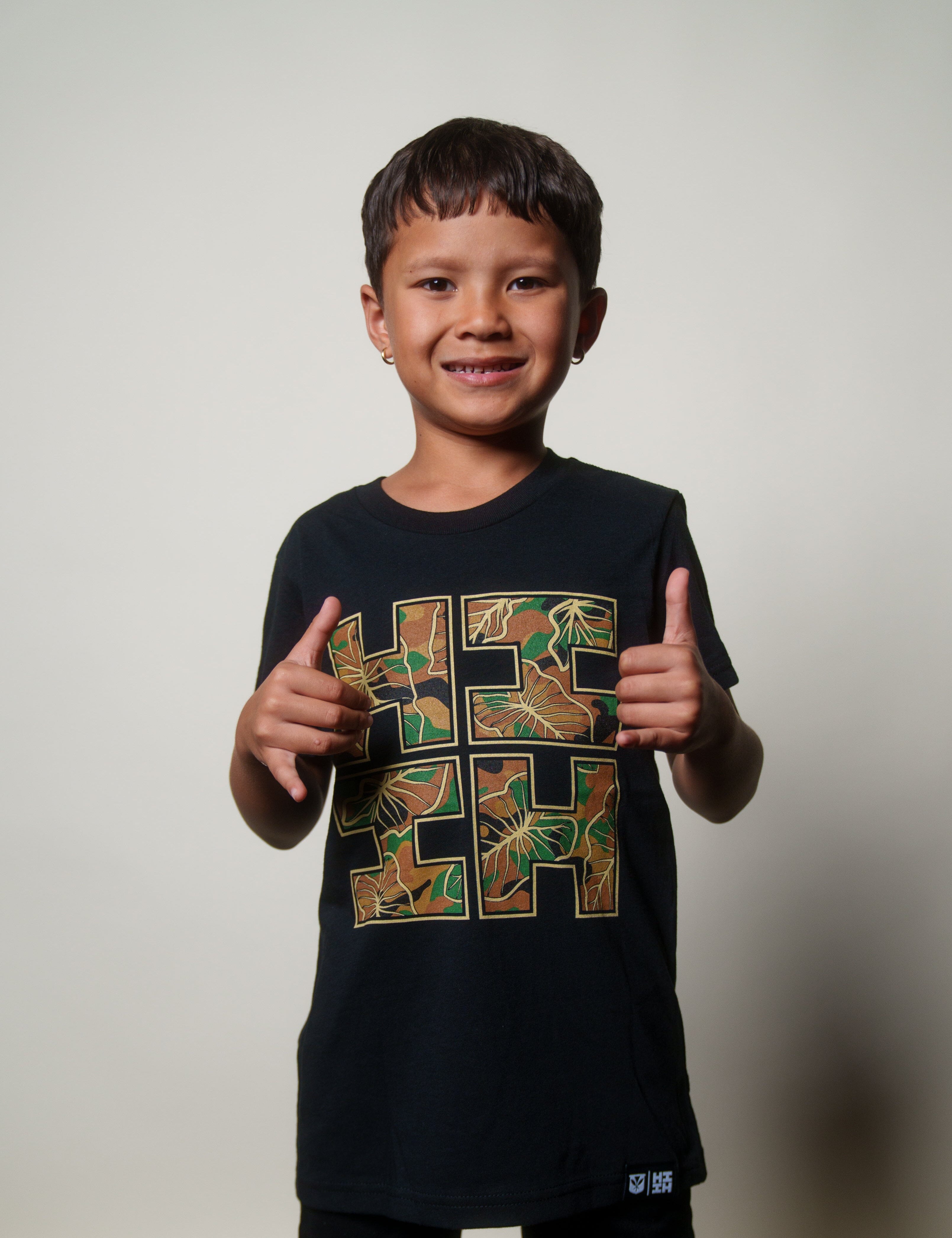 KEIKI KALO CAMO LOGO WOODLAND T-SHIRT Shirts Hawaii's Finest XX-SMALL 