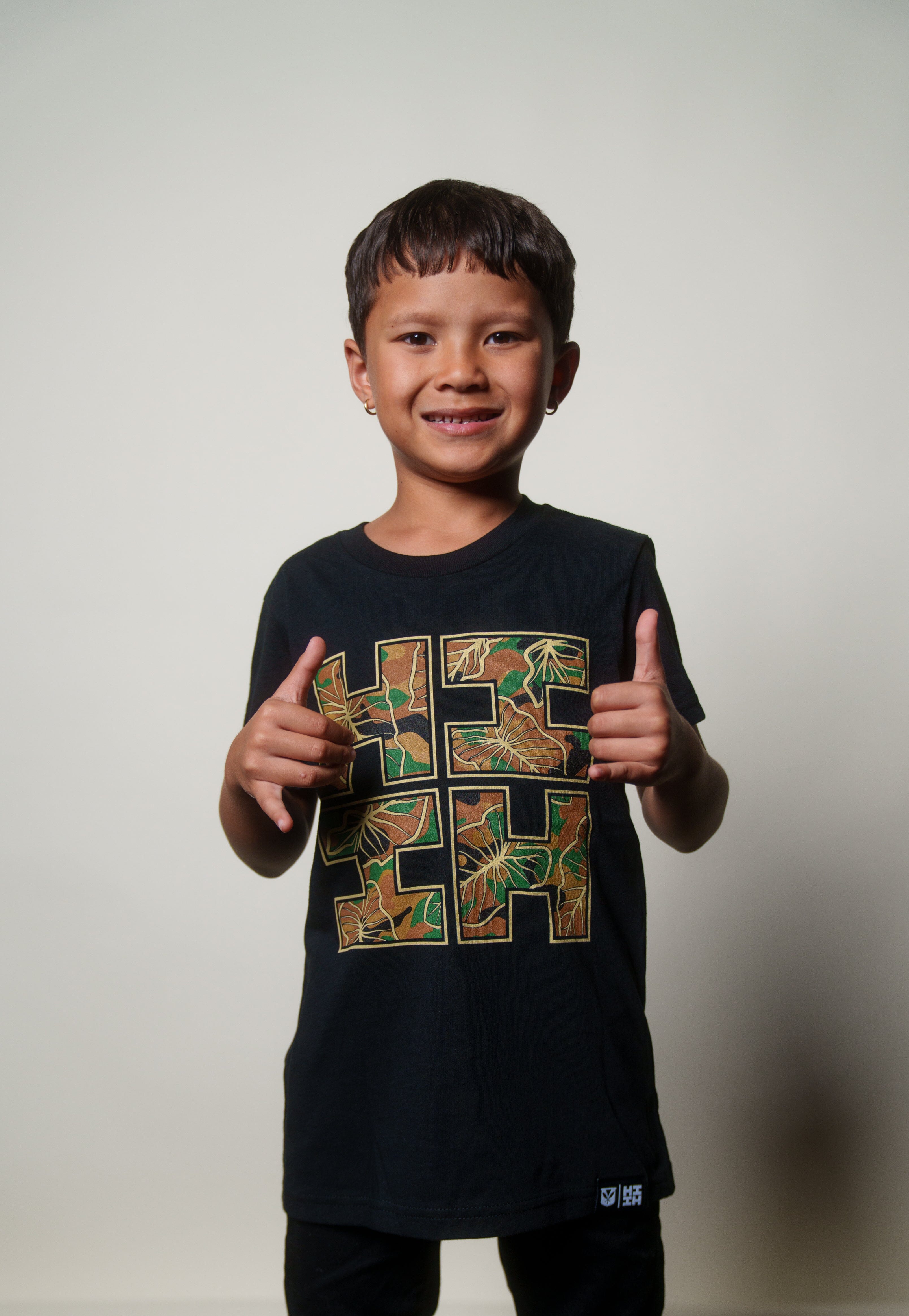 KEIKI KALO CAMO LOGO WOODLAND T-SHIRT Shirts Hawaii's Finest XX-SMALL 