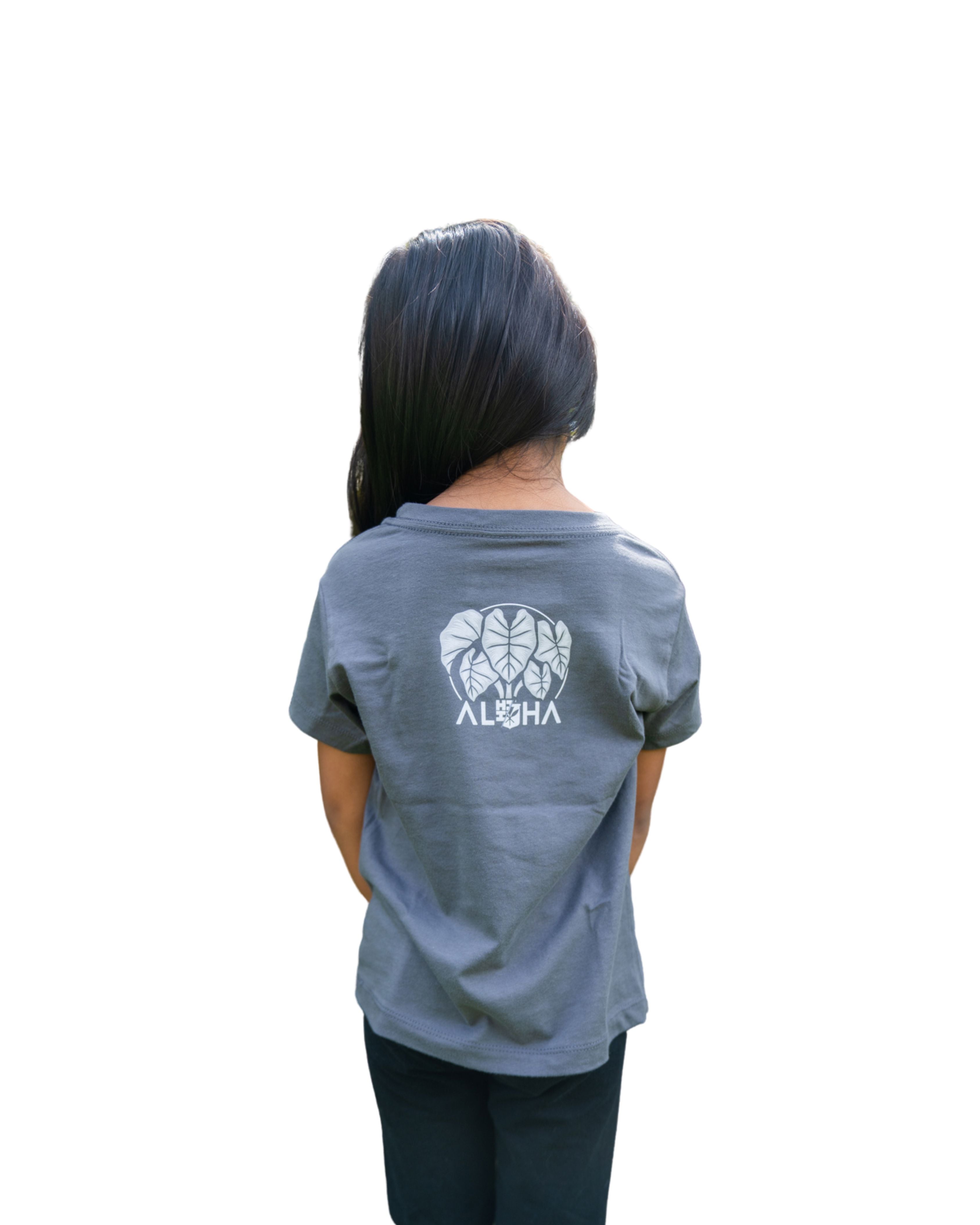 KEIKI KALOHA GRAY T-SHIRT Shirts Hawaii's Finest 
