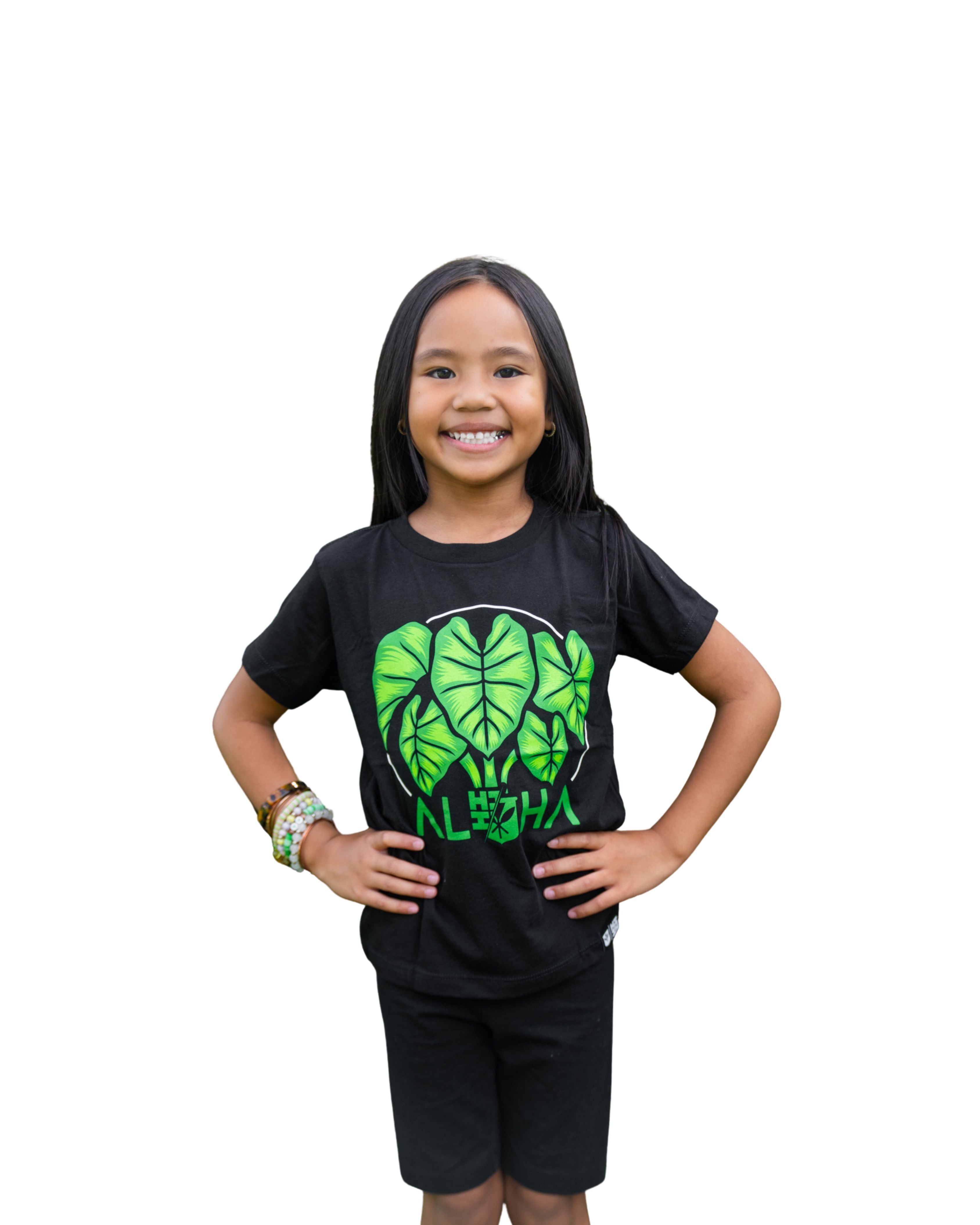 KEIKI KALOHA GREEN T-SHIRT Shirts Hawaii's Finest XX-SMALL 
