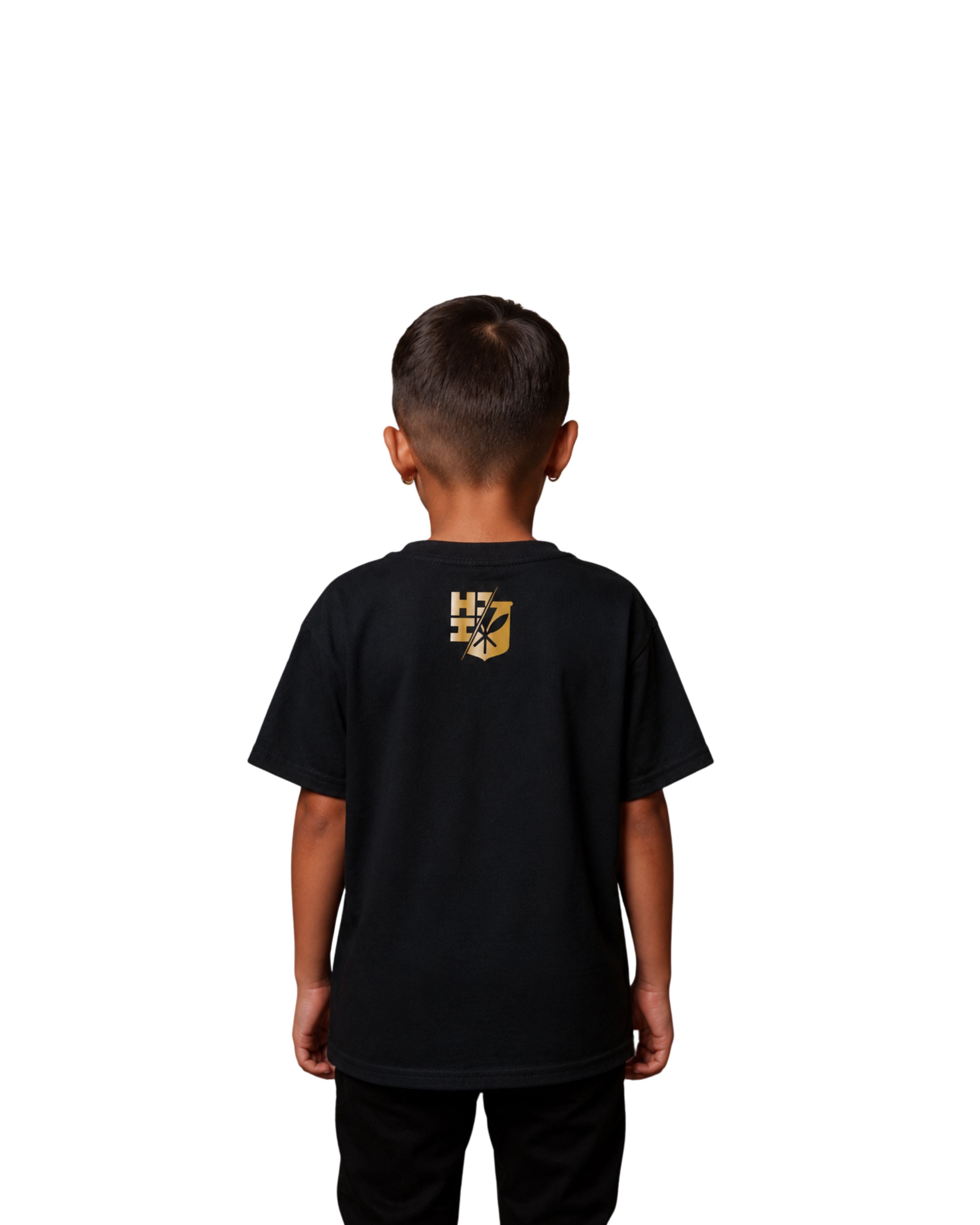 KEIKI LEI FRAME GOLD FOIL T-SHIRT Shirts Hawaii's Finest 