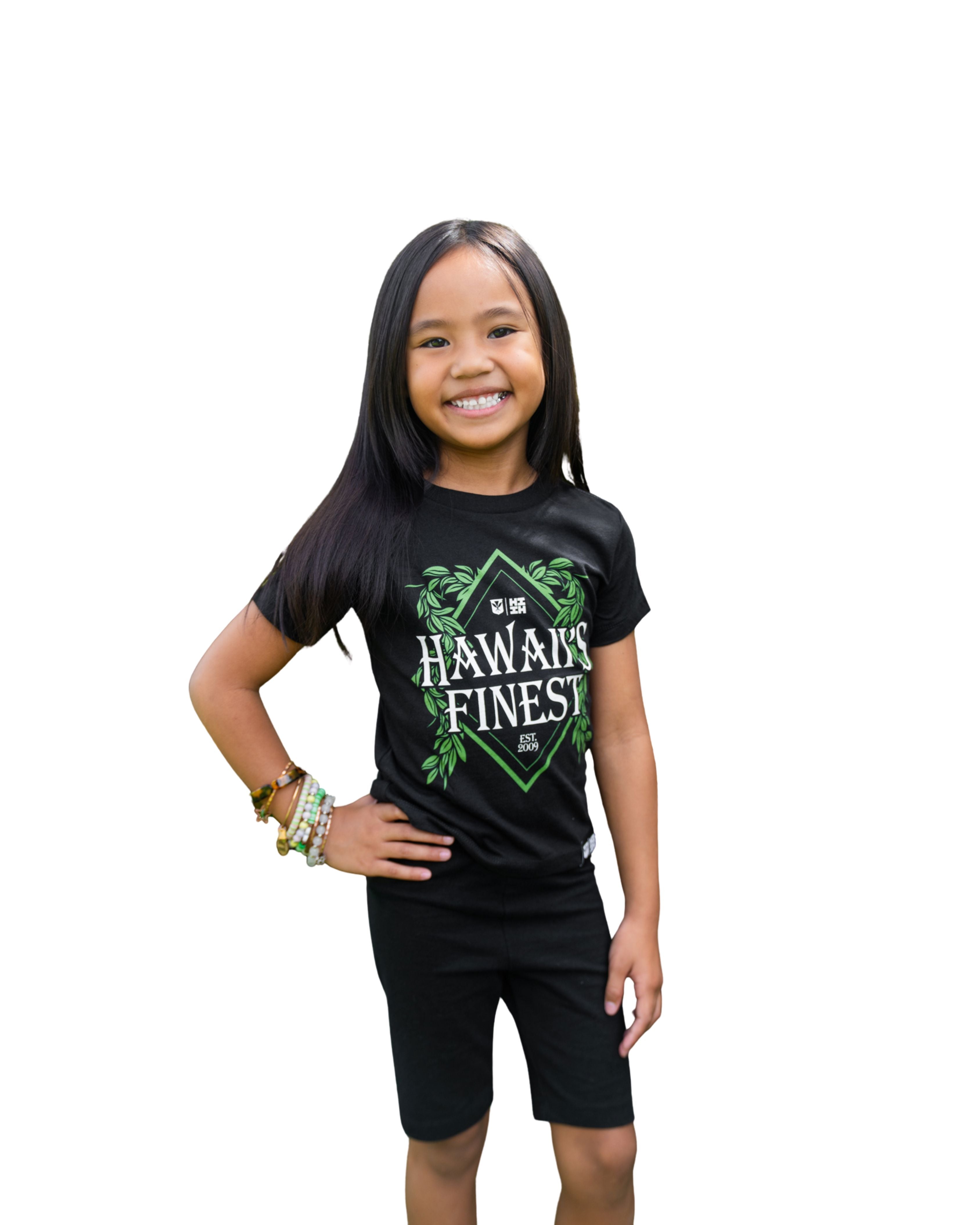 KEIKI MAILE DIAMOND GREEN T-SHIRT Shirts Hawaii's Finest XX-SMALL 