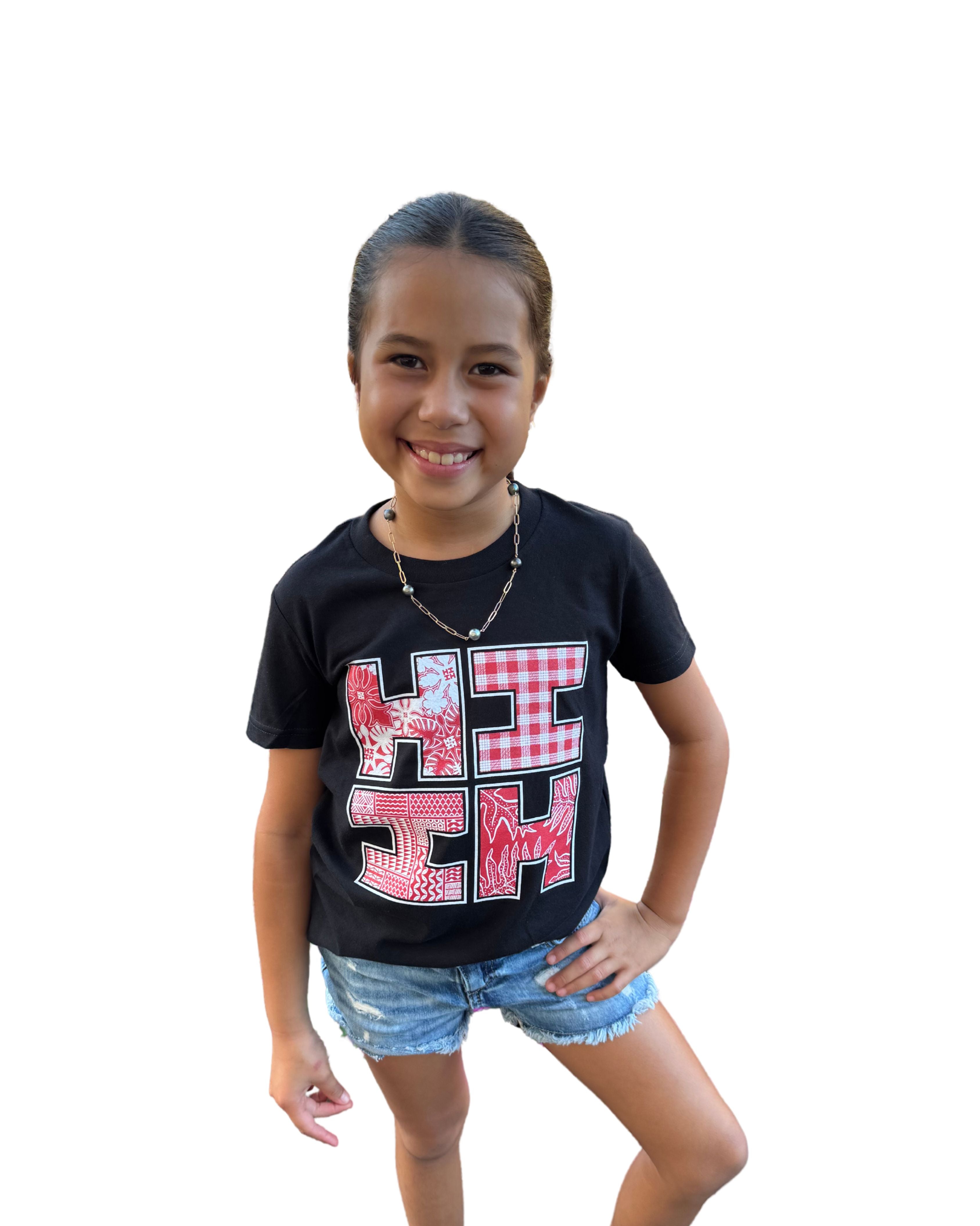 KEIKI MIX MATCH LOGO RED T-SHIRT Shirts Hawaii's Finest XX-SMALL 