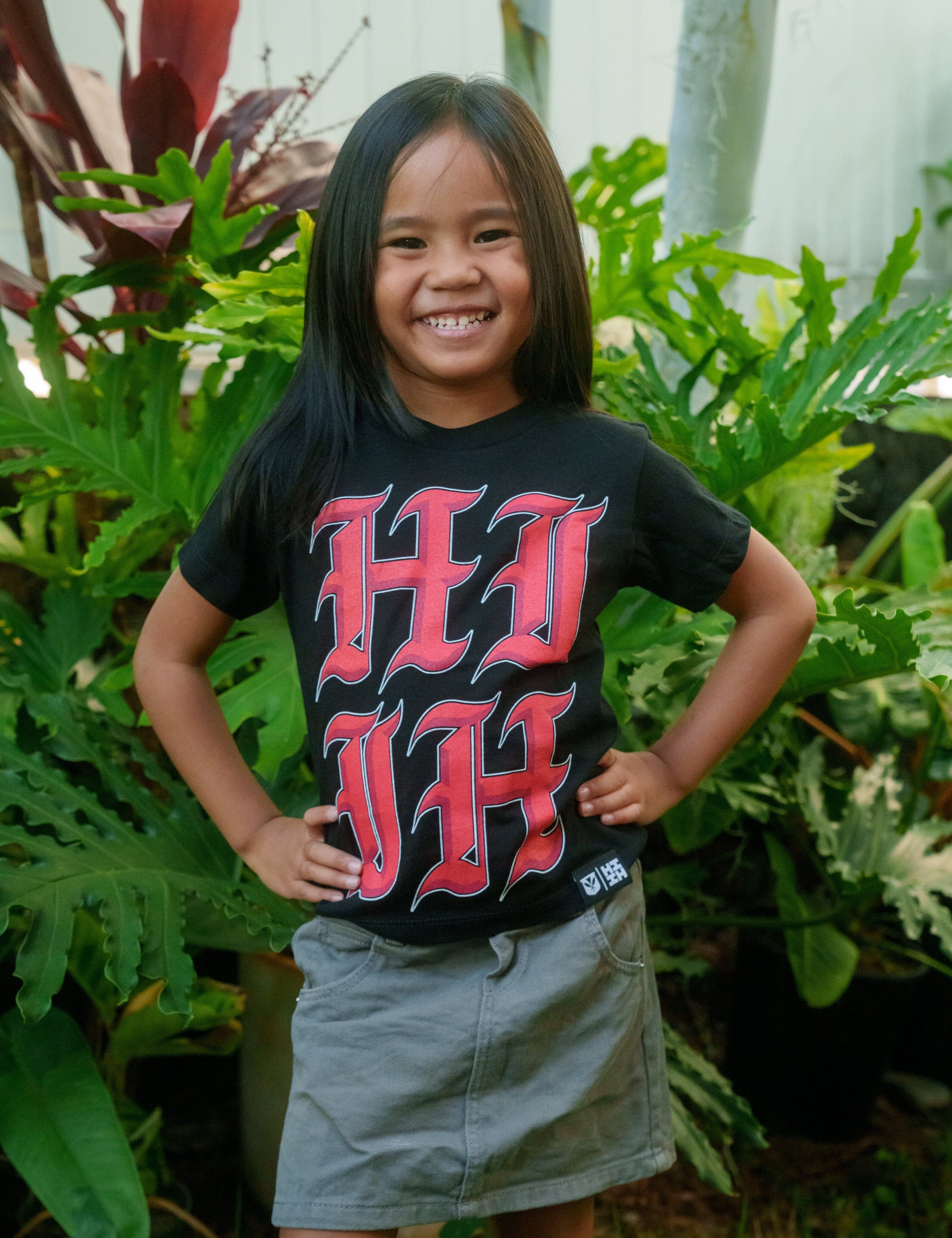 KEIKI OE LOGO RED T-SHIRT Shirts Hawaii's Finest 