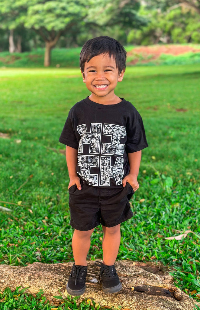 KEIKI PALAKA BOMB GRAY T-SHIRT Shirts Hawaii's Finest XX-SMALL 