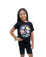 KEIKI PALAKA ISLANDS BLACK T-SHIRT