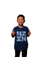 KEIKI PALAKA QUILT LOGO NAVY T-SHIRT