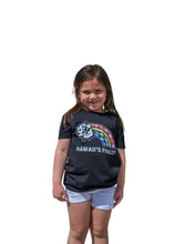KEIKI PALAKA RAINBOW BLACK T-SHIRT Shirts Hawaii's Finest XX-SMALL 