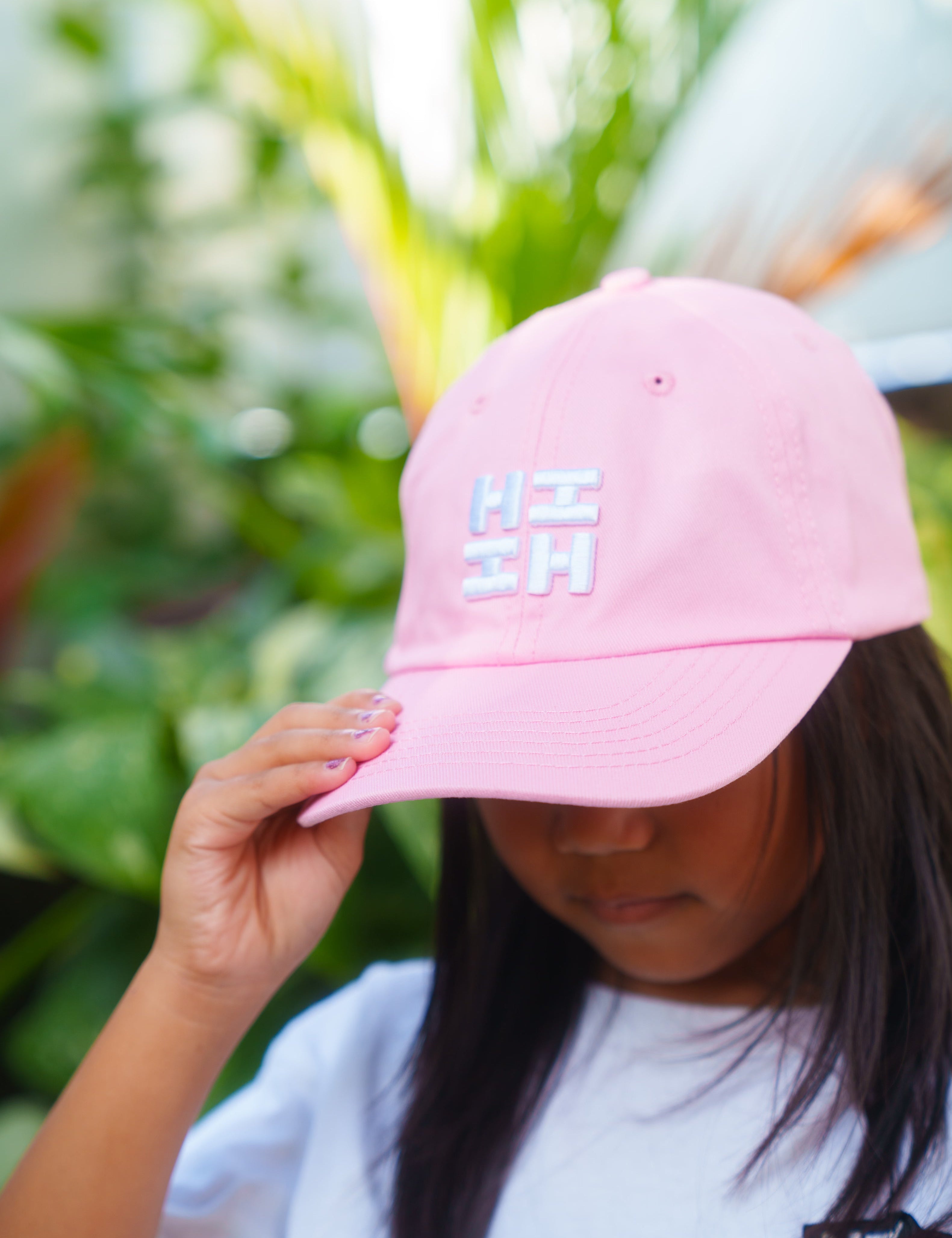 KEIKI PINK & WHITE HIFI LOGO CAP Hat Hawaii's Finest 