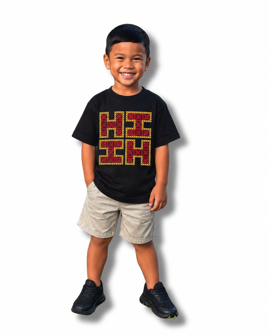 KEIKI QUILT LOGO BLACK T-SHIRT Shirts Hawaii's Finest XX-SMALL 