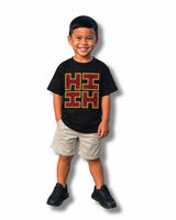 KEIKI QUILT LOGO BLACK T-SHIRT