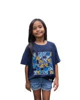 KEIKI QUILT LOGO NAVY T-SHIRT