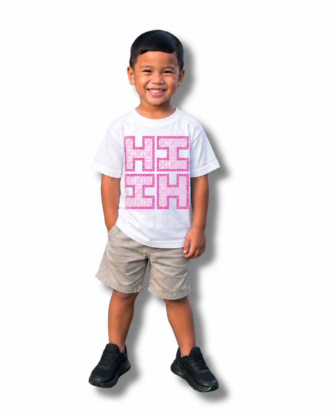 KEIKI QUILT LOGO WHITE T-SHIRT Shirts Hawaii's Finest XX-SMALL 