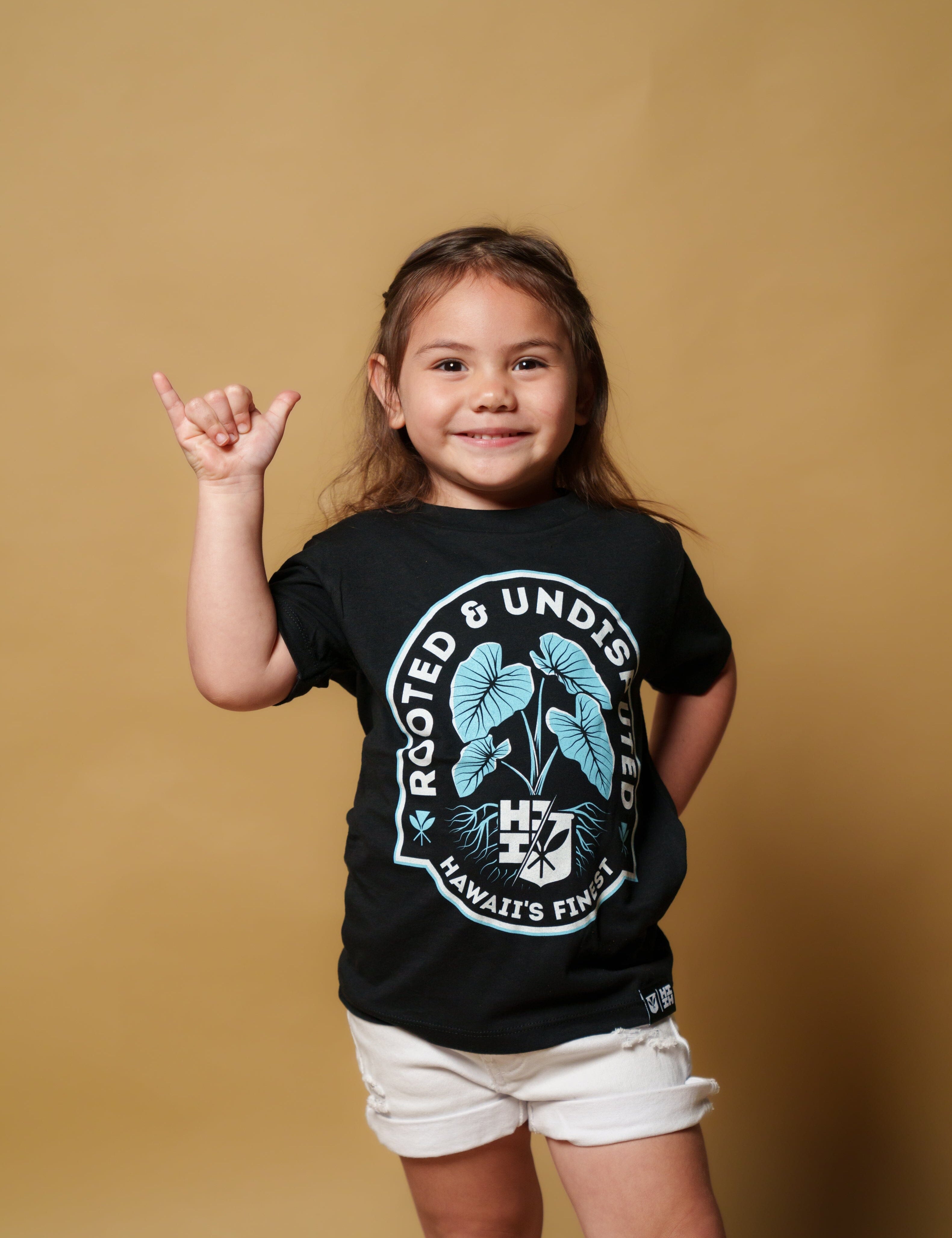 KEIKI ROOTED BABY BLUE T-SHIRT Shirts Hawaii's Finest XX-SMALL 