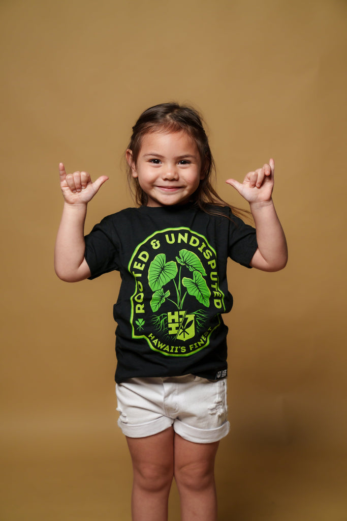 KEIKI ROOTED GREEN T-SHIRT Shirts Hawaii's Finest XX-SMALL 