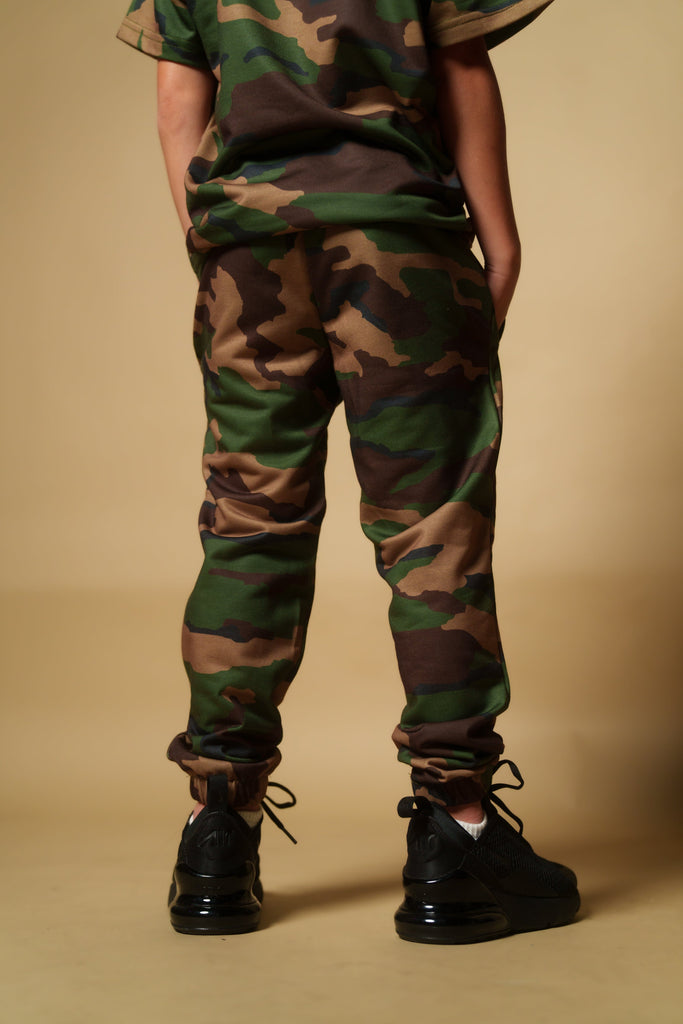 KEIKI SPLIT LOGO CAMO JOGGERS Shirts Hawaii's Finest 