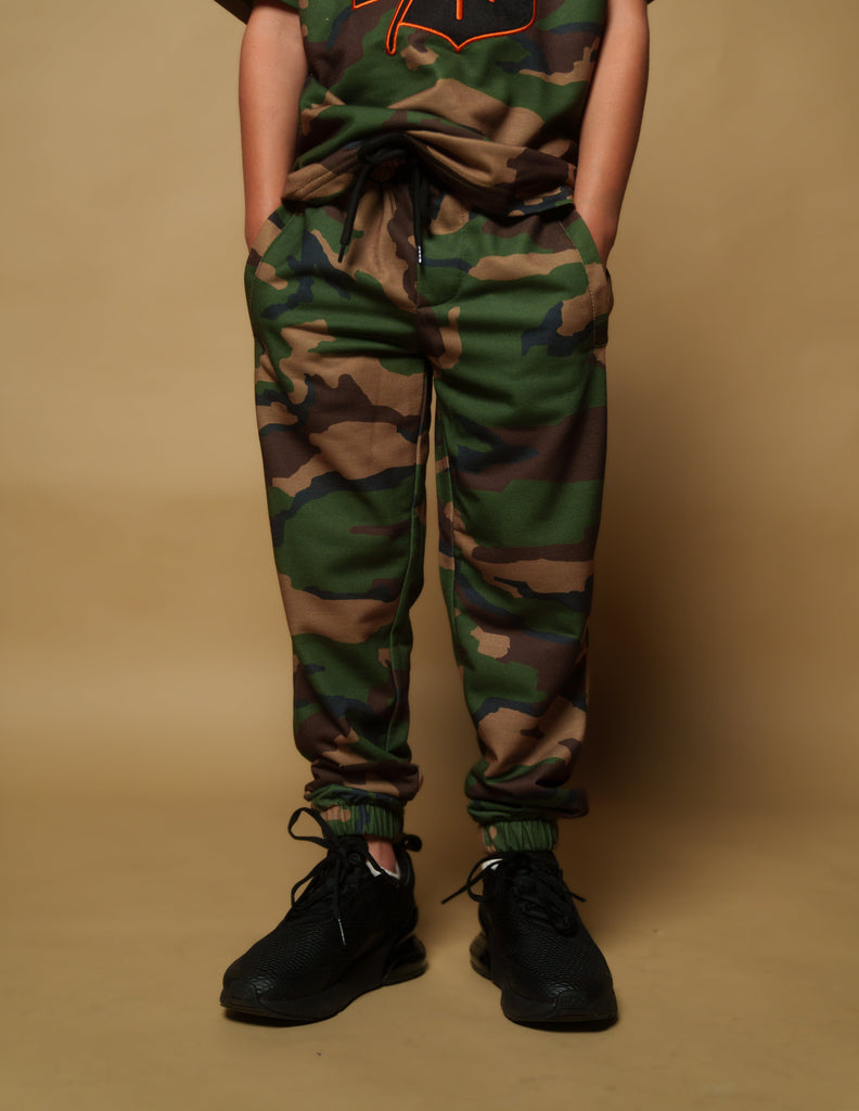 KEIKI SPLIT LOGO CAMO JOGGERS Shirts Hawaii's Finest 