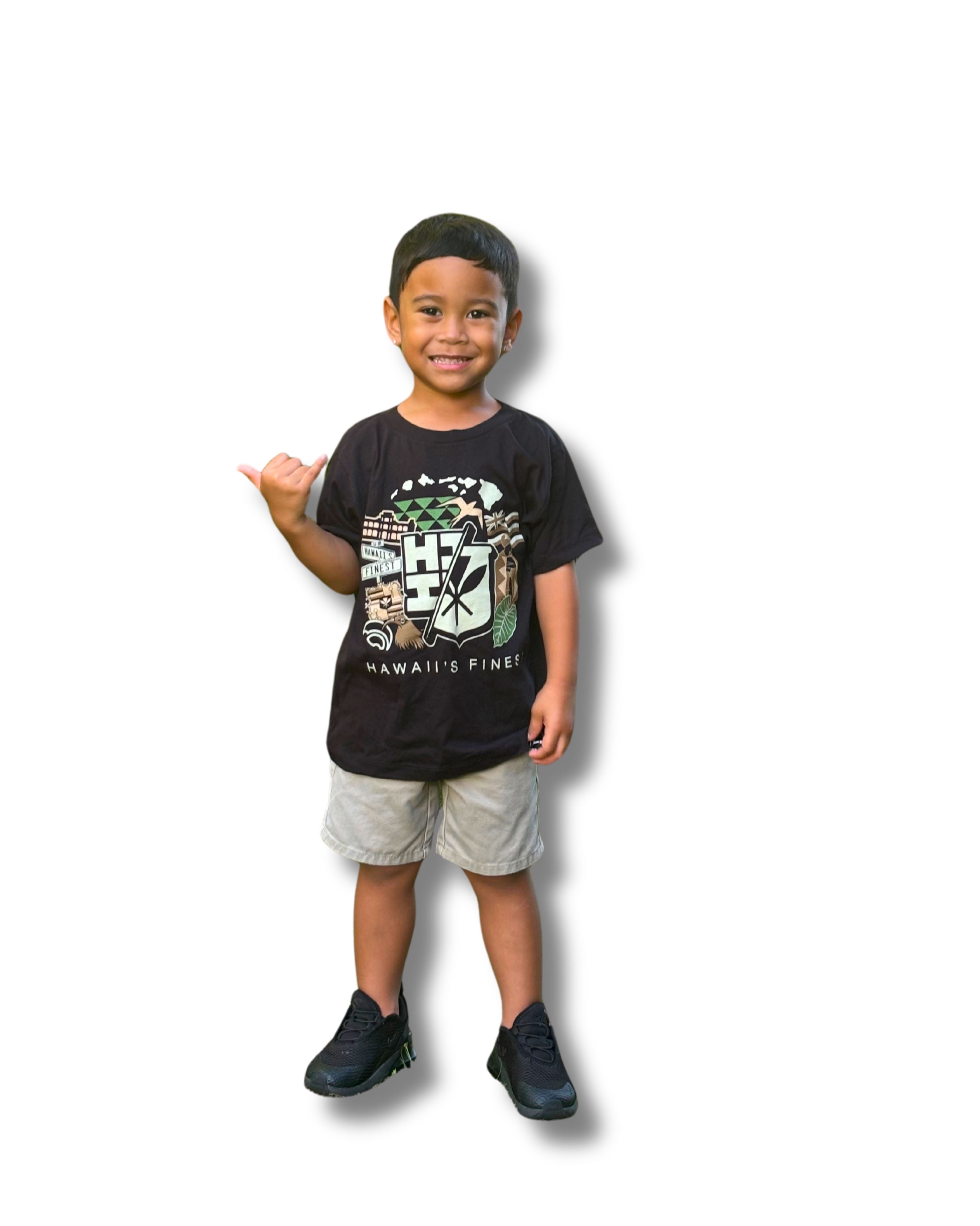 KEIKI STICKER COLLAGE CAMO T-SHIRT Shirts Hawaii's Finest 