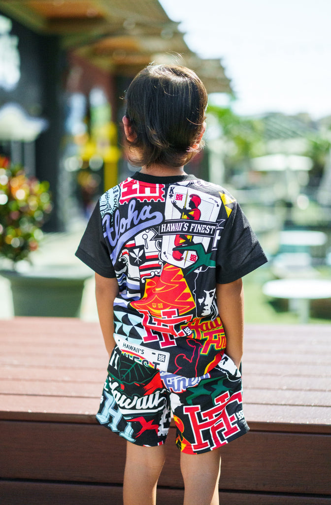 KEIKI STICKERBOMB T-SHIRT Shirts Hawaii's Finest 