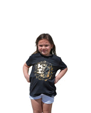 KEIKI TI-LEAF CIRCLE GOLD T-SHIRT Shirts Hawaii's Finest XX-SMALL 