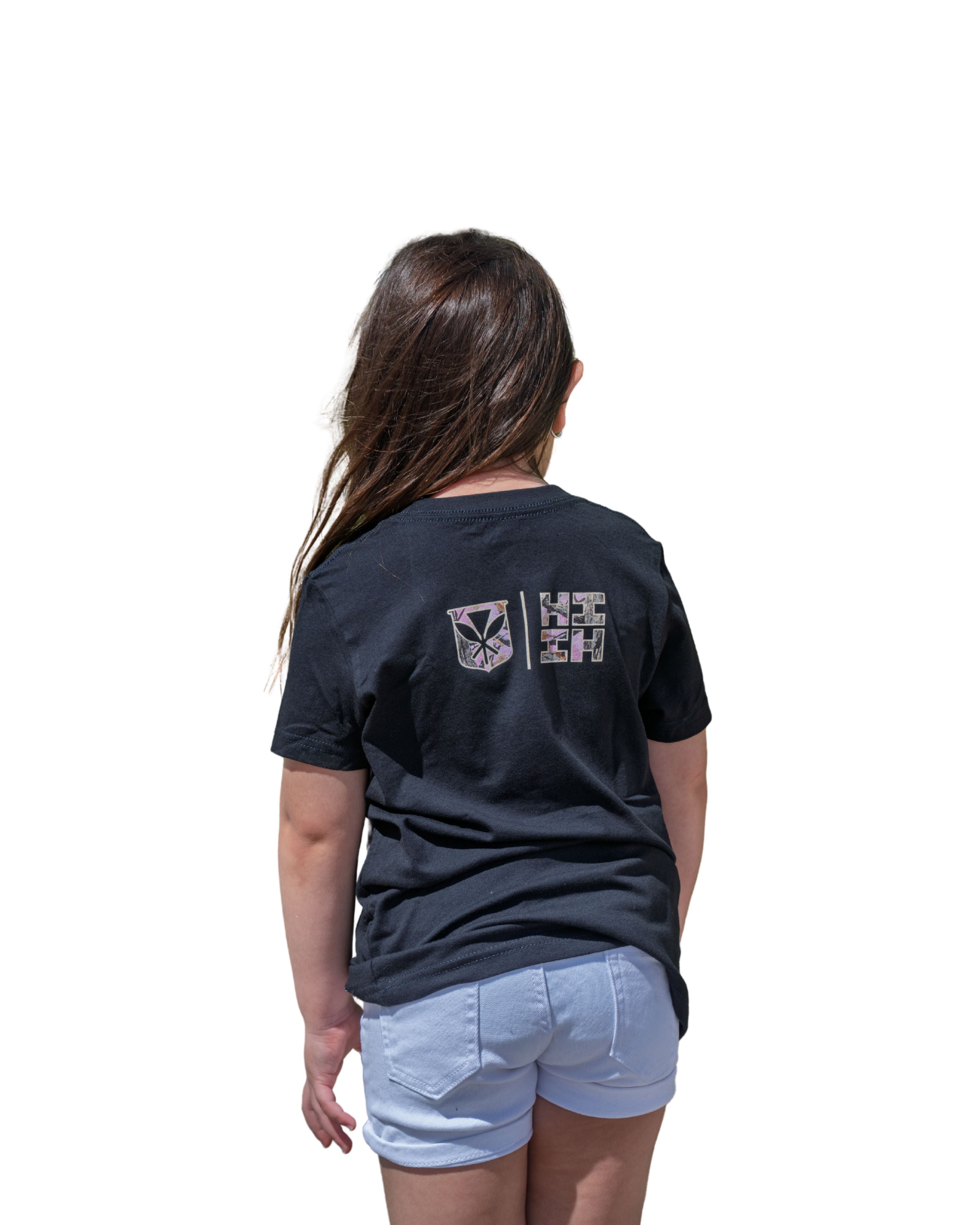 KEIKI TREE CAMO SCRIPT PINK T-SHIRT Shirts Hawaii's Finest 