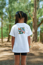 KEIKI TROPICAL LOGO WHITE T-SHIRT Shirts Hawaii's Finest 