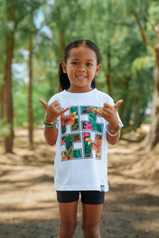 KEIKI TROPICAL LOGO WHITE T-SHIRT Shirts Hawaii's Finest XX-SMALL 