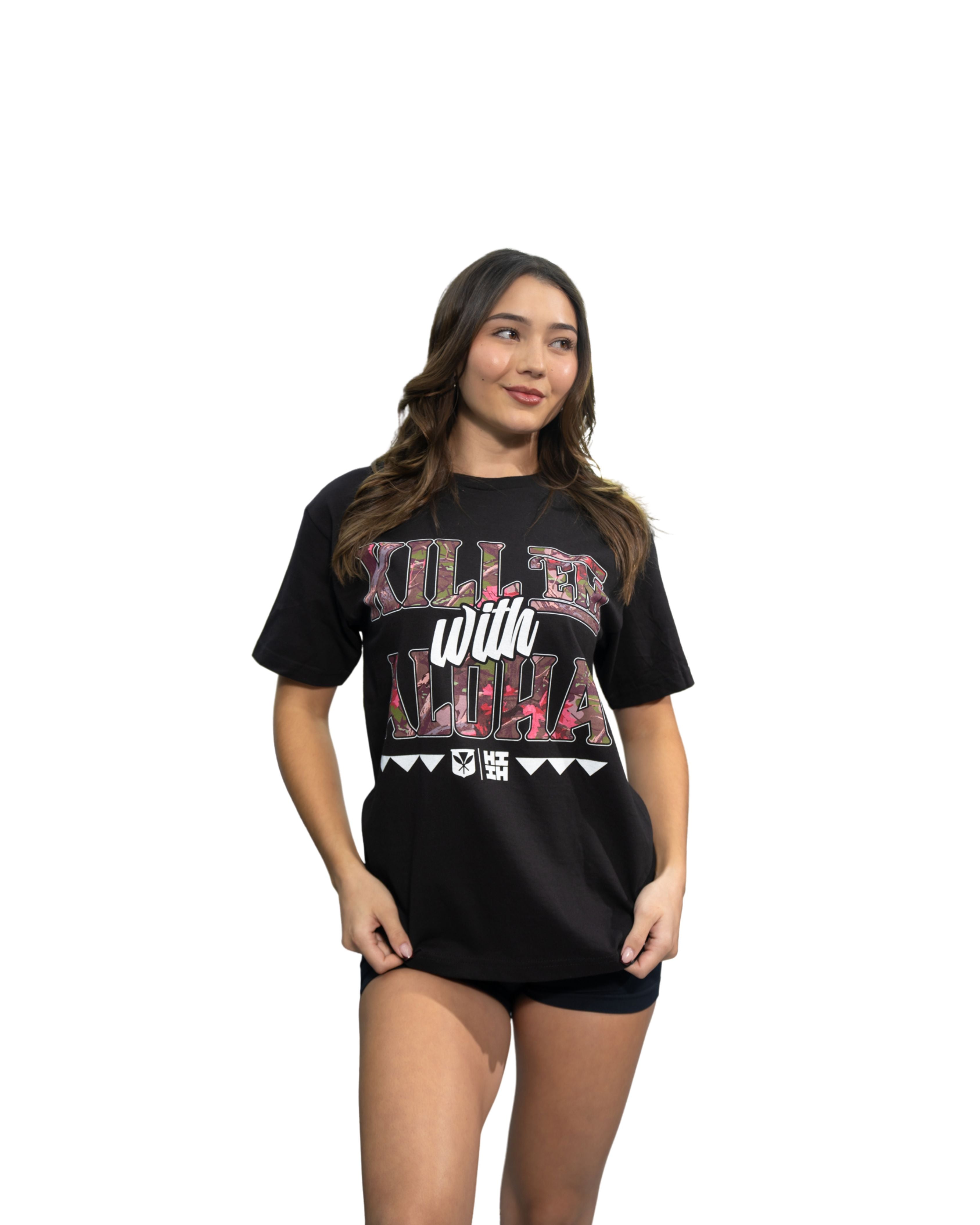 KILL ʻEM PINK T-SHIRT Shirts Hawaii's Finest MEDIUM 