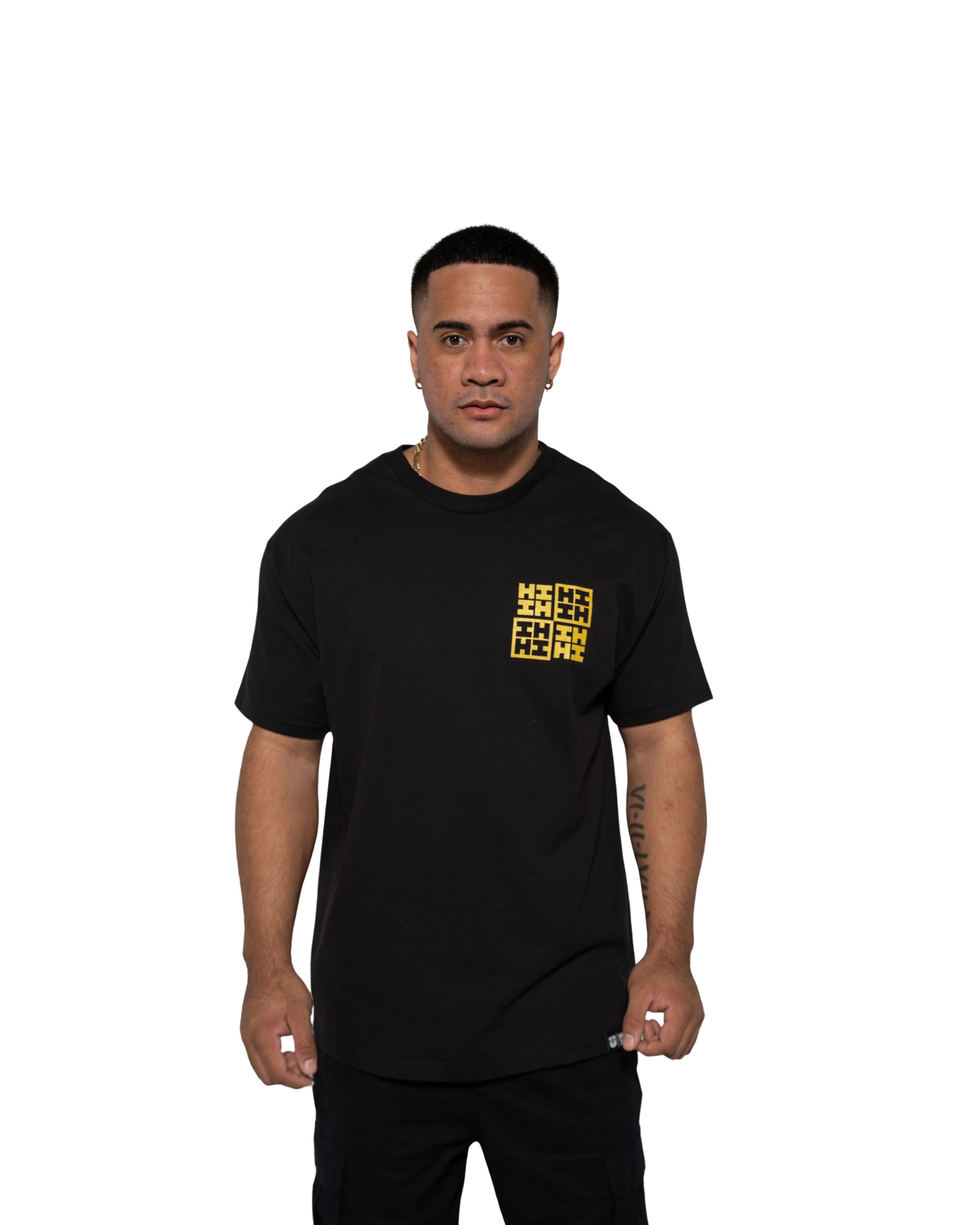 KING CHECKERED GOLD T-SHIRT Shirts Hawaii's Finest 