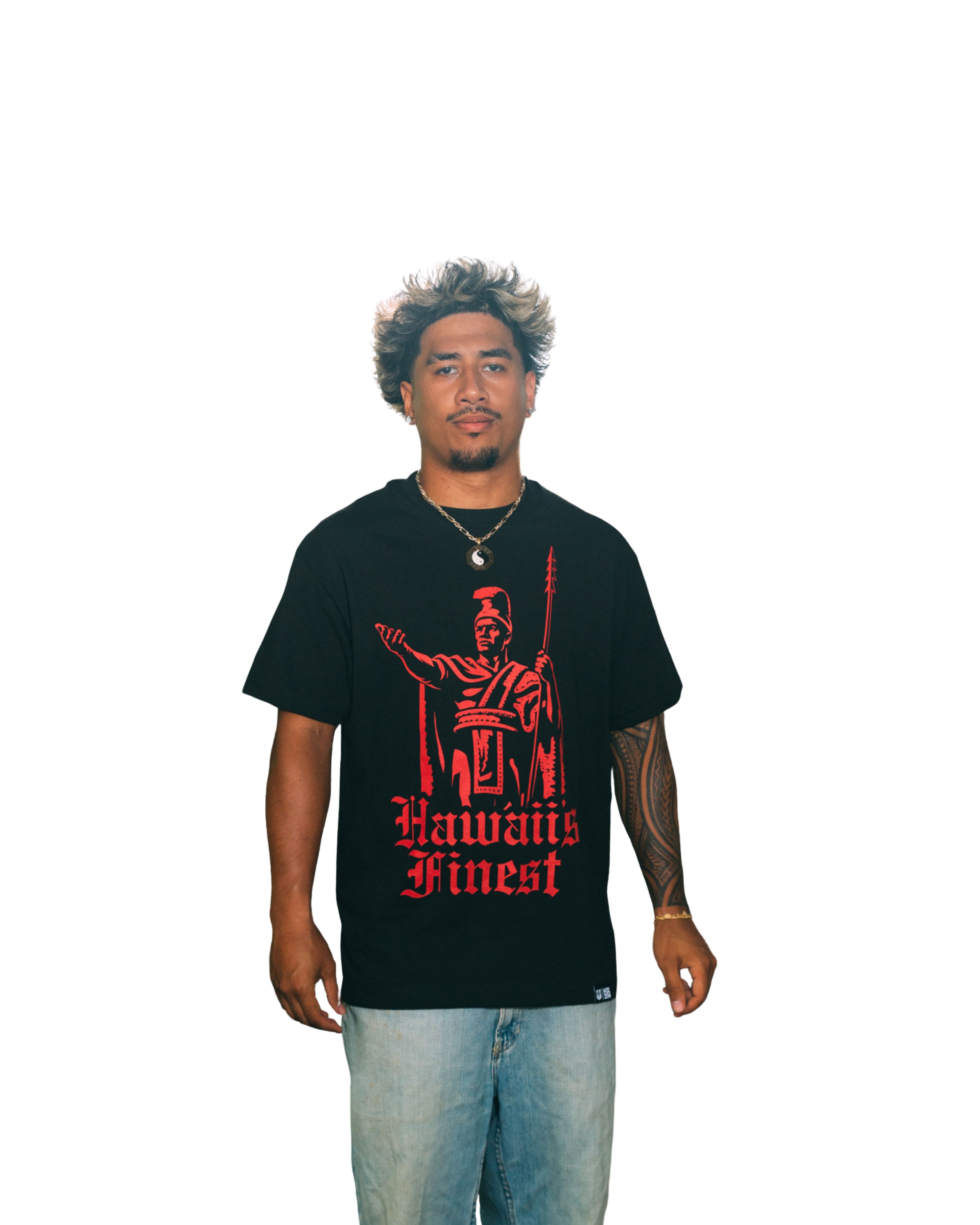 KING RED T-SHIRT Shirts Hawaii's Finest MEDIUM 
