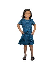 KOA ALOHA KEIKI BLUE BLOUSE DRESS Shirts Hawaii's Finest 6/12 MONTHS 