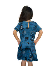 KOA ALOHA KEIKI BLUE BLOUSE DRESS Shirts Hawaii's Finest 