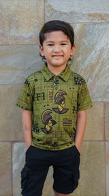 KOA ALOHA KEIKI MILITARY GOLF SHIRT