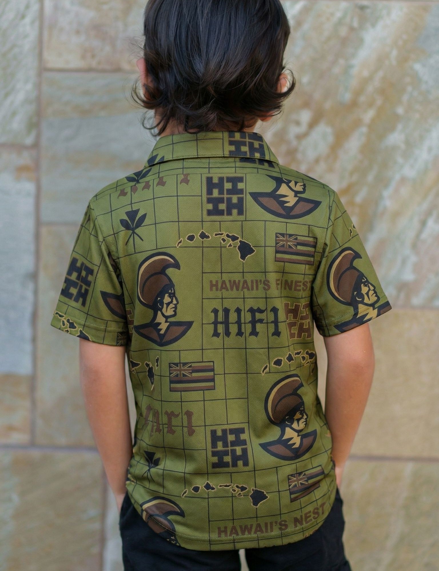 KOA ALOHA KEIKI MILITARY GOLF SHIRT Shirts Hawaii's Finest 