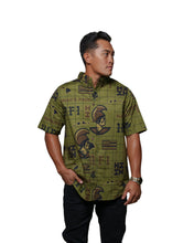 KOA ALOHA MEN'S MILITARY ALOHA SHIRT Shirts Hawaii's Finest SMALL 