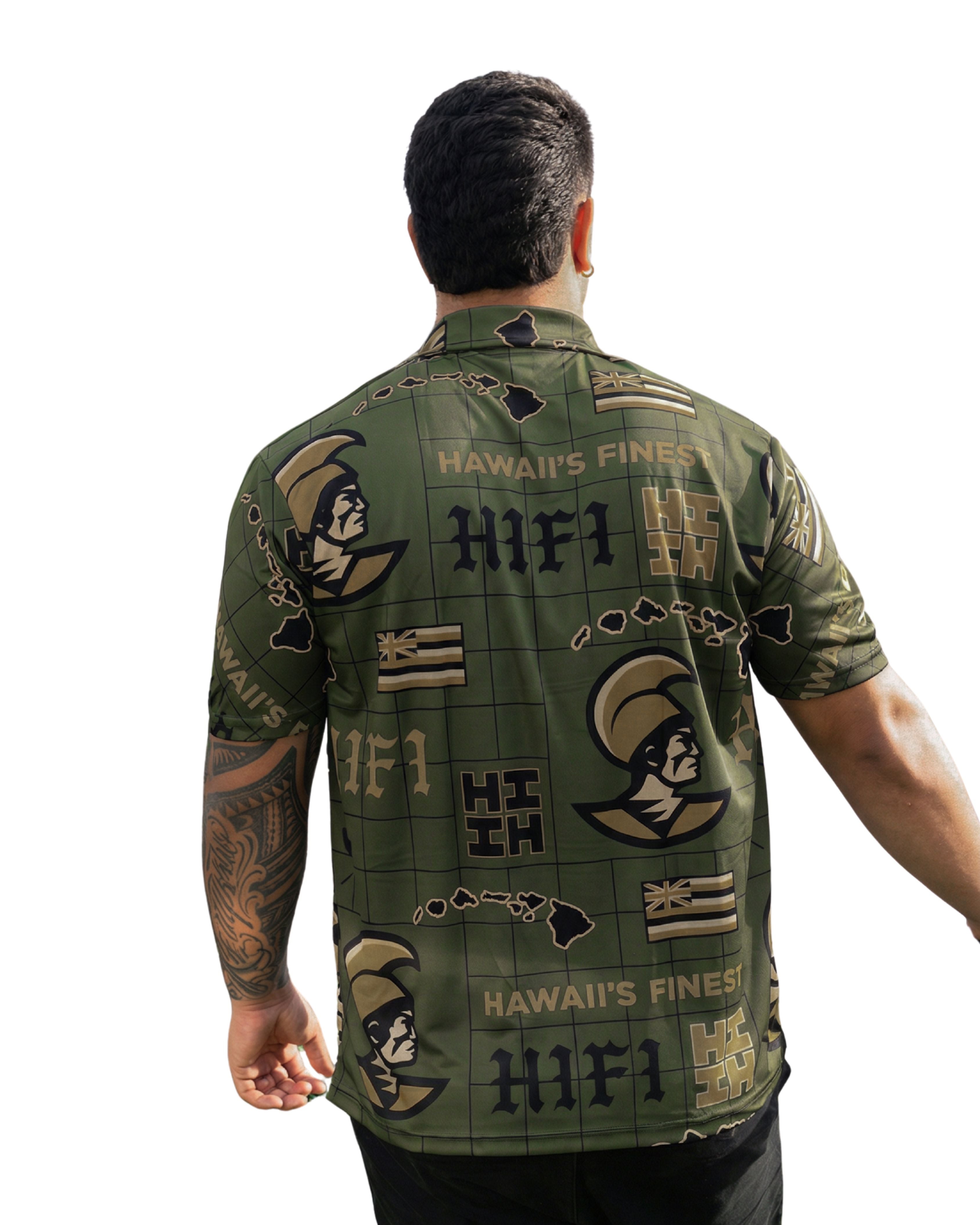KOA ALOHA MEN'S MILITARY GOLF SHIRT Shirts Hawaii's Finest 