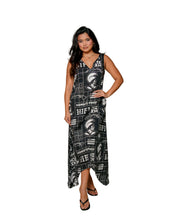 KOA ALOHA WOMEN'S BLACK & WHITE FLOWY DRESS Shirts Hawaii's Finest 