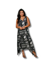 KOA ALOHA WOMEN'S BLACK & WHITE FLOWY DRESS Shirts Hawaii's Finest X-SMALL 