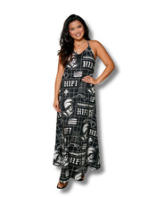 KOA ALOHA WOMEN'S BLACK & WHITE MAXI DRESS Shirts Hawaii's Finest 