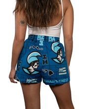 KOA ALOHA WOMEN'S BLUE FLOWY SHORTS Shirts Hawaii's Finest 