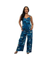 KOA ALOHA WOMEN'S BLUE TIE JUMPSUIT