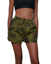 KOA ALOHA WOMEN'S MILITARY FLOWY SHORTS Shirts Hawaii's Finest 