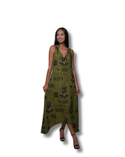 KOA ALOHA WOMEN'S MILITARY MAXI DRESS Shirts Hawaii's Finest X-SMALL 