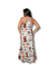 KOA ALOHA WOMEN'S WHITE & RED MAXI DRESS Shirts Hawaii's Finest 