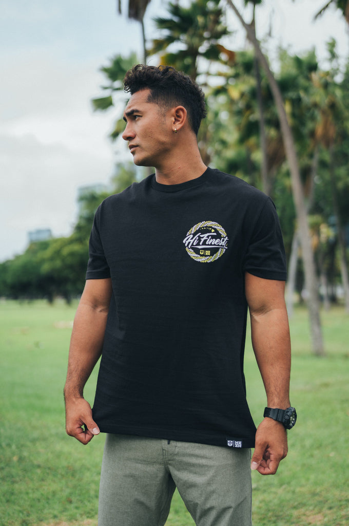 LEI CREST SAFETY T-SHIRT Shirts Hawaii's Finest MEDIUM 
